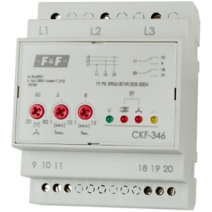 Реле контроля наличия и чередования фаз CKF-346